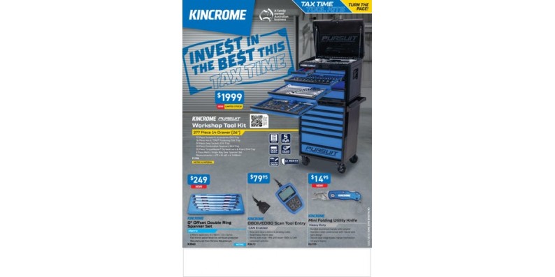 Kincrome Tax Time Tool Kits - Jul 2025