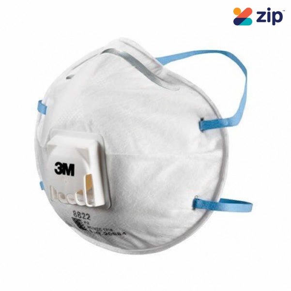 3M 8822 - 10PK P2 Cupped Particulate Respirator Breathing Apparatus
