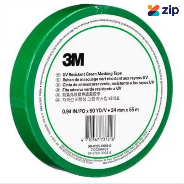 3M UU012506190 - UV Resistant Green Masking Tape Paint Tools and Accessories