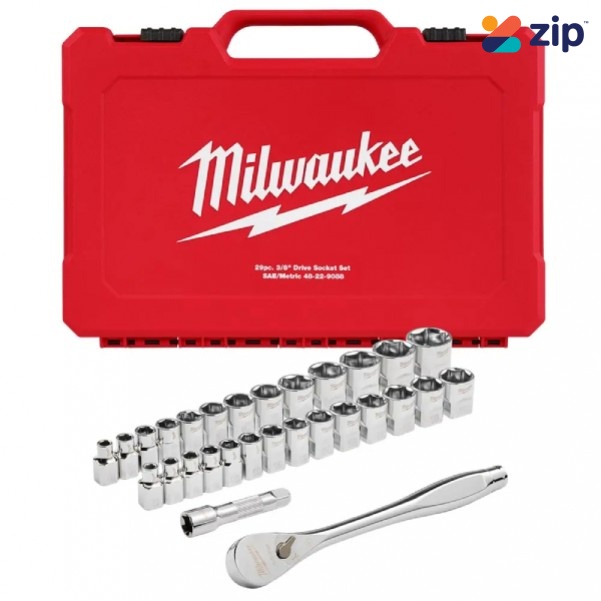 Milwaukee 48229088 - 29 Piece 3/8" SAE/Metric Drive Socket Set Socket Sets