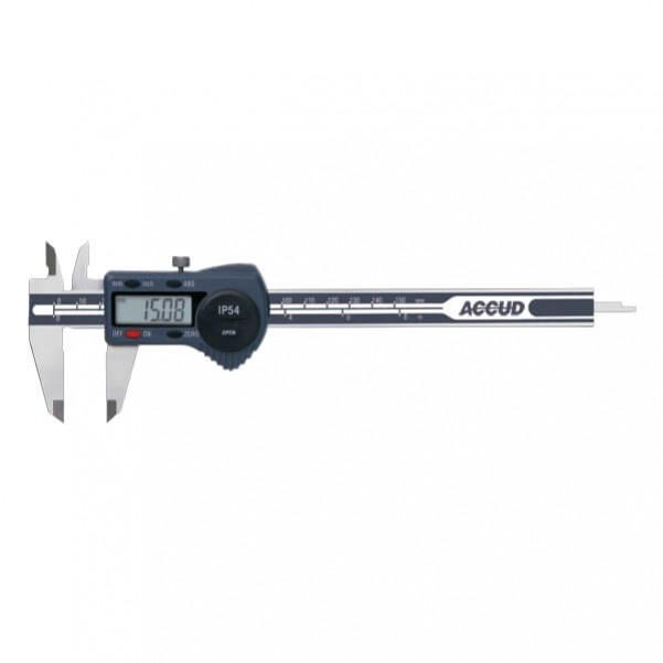 ACCUD AC-111-012-11 - Coolant Proof IP54 Dual Scale Digital Caliper Measuring Caliper