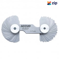 Accud AC-941-007-34 - (17x2 leaves) 1-7mm Radius Gauge 