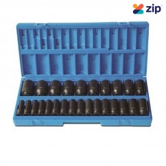 Action 605222601 - 26 Piece 1/2 Drive 6-Point Metric Deep Impact Socket Set