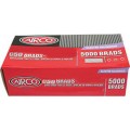 Airco C50 - 50mm x 1.60mm Electro Galvanised Brads BC16500