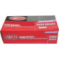 Airco C50 - 50mm x 1.60mm Electro Galvanised Brads BC16500 Nail Gun Nails Consumables