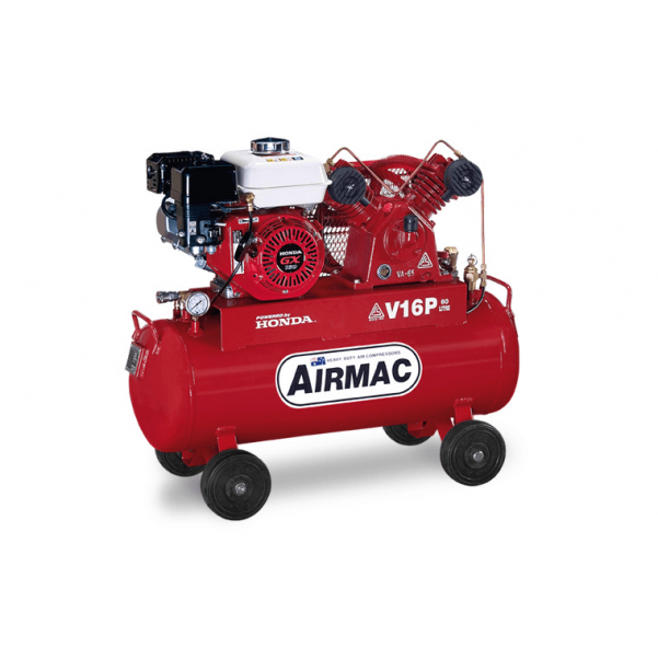 Glenco Airmac V16P - 10.6cfm 60L 6.5hp Petrol Air Compressor