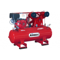 Glenco Airmac V40P ES 39.1cfm 150L 13hp Petrol Compressor