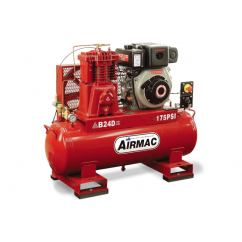 Glenco Airmac B24D ES - 19.9cfm 100L 6.7hp Diesel Air Compressors Petrol & Diesel
