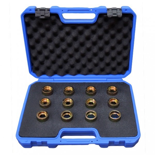 Alco ALCK12-DIEKIT - 12 Piece 12 Ton Copper Die Kit For Hexagonal Crimping Crimpers and Presses