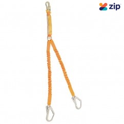 B-Safe BL07222HD - Shock Absorbing Lanyard Elasti Twin 1.5M-2M Steel Snap Hook & Scaff Hooks 50kg -140kg