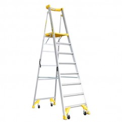 Bailey FS13543 - 2.32m Aluminium Pro AL P170 170kg 8 Job Station Platform Step Ladder