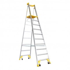 Bailey FS13544 - 2.91m Aluminium Pro AL P170 170kg 10 Job Station Platform Step Ladder