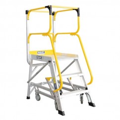 Bailey FS13591 - 2.8m 200kg Ladderweld Aluminium 3 Step Access Platform Ladder