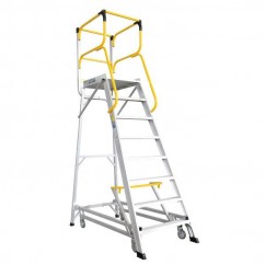 Bailey FS13596 - 4.2m 200kg Ladderweld Aluminium 8 Step Access Platform Ladder