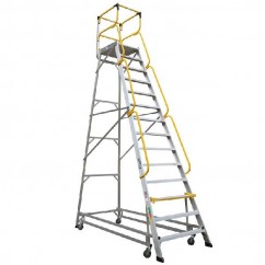 Bailey FS13599 - 5.8m 200kg Ladderweld Aluminium Access Platform Ladder