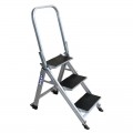 Bailey FS13751 - 3 Step 150kg Aluminium Industrial Platform Step Ladder With Safety Rail