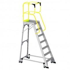 Bailey FS13878 - 3.93m 150kg MK3 Aluminum 7 Step Order Picking Platform