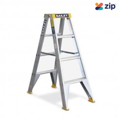 Bailey FS13961 - 1.2m 150kg Professional Punchlock 4 Tread Double Sided Aluminium Step Ladder