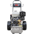 BAR 4013C-HES - 4000PSI 13hp Honda Petrol Electric Start Pressure Cleaner - Stainless Steel Trolley