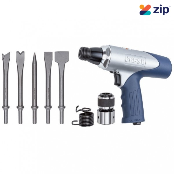 Basso BHA67A1 Air Hammer Kit Includes 5 Chisels  Air Hammer