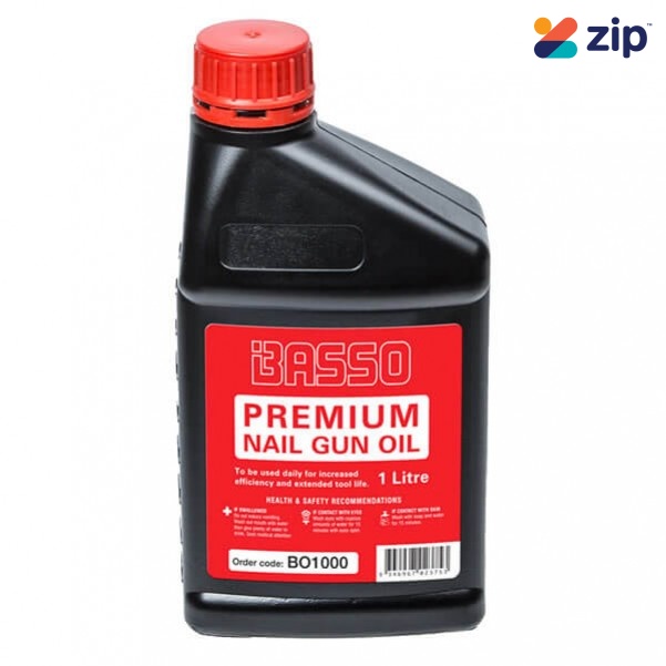 Basso BO1000 - 1 Litre (1L) Nail Gun Oil Nail Gun Nails Consumables