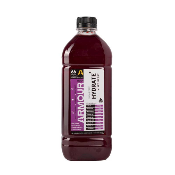 Body Armour BA2LC-WB - Hydrate+ Hypotonic 2L Concentrate Wild Berry Body Armour BA2LC-WB - Hydrate+ Hypotonic 2L Concentrate Wild Berry