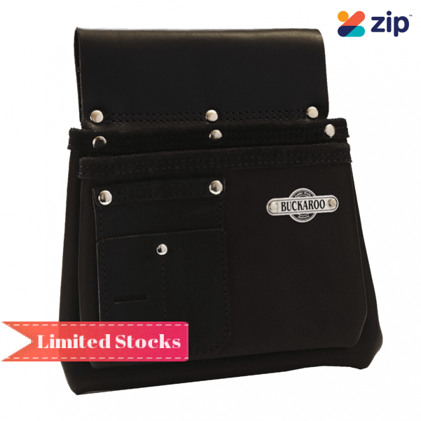 Buckaroo NBS2B - 2 Pocket Black Nail Bag