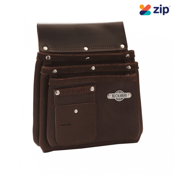 Buckaroo NBS3 - 3 Pocket Brown Nail Bag 