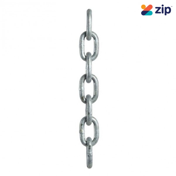 Beaver 100308P - 8mm Regular Link Galvanised 25kg Pail Chain (Per Meter)