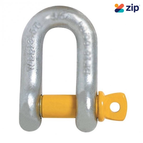 Beaver 241319 - 19mm x 22mm Yellow Pin Galvanised Grade S Screw Pin Dee Shackle