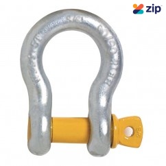 Beaver 242306 - 6mm x 8mm Yellow Pin Galvanised Screw Pin Anchor Bow Shackle