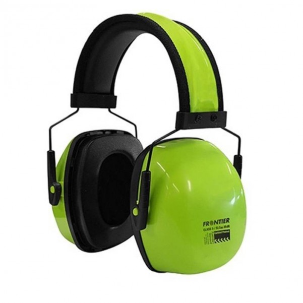 Frontier FREARMUFFYY00C5 - Yellow Class 5 Overhead Earmuff Head, Eye & Ear protection