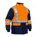 Bisley BJ6450T_TT05 - Orange X Taped Two Tone Hi Vis Freezer Jacket