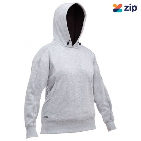 Bisley BKL6724 Women's Work Fleece Hoodie - Grey Marle
