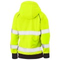 Bisley BKL6819T_BF51 - 100% Polyester Yellow Women's Taped HI VIS Fleece Zip Front Hoodie Others