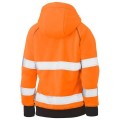 Bisley BKL6819T_BF61 - 100% Polyester Orange Women's Taped HI VIS Fleece Zip Front Hoodie Others