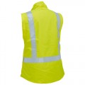 Bisley BKL6975 Women's Taped Hi Vis 5 in 1 Rain Jacket - Yellow / Navy