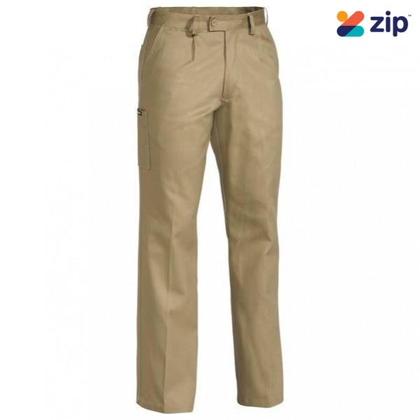 Bisley BPC6007_BCDR- 100% Cotton Khaki Original 8 Pocket Cargo Pants