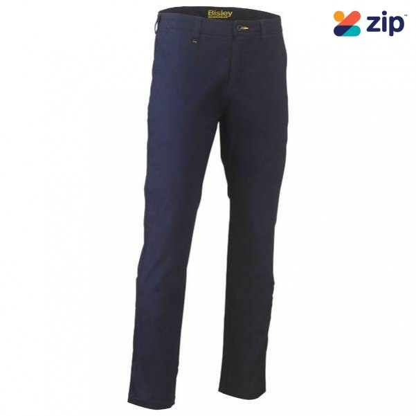 Bisley BP6008_BPCT - Navy Stretch Cotton Drill Work Pants