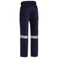 Bisley BPC6007T_BPCT - 100% Cotton Navy Taped 8 Pocket Cargo Pants