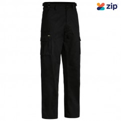 Bisley BPC6007_BBLK- 100% Cotton Black Original 8 Pocket Cargo Pants