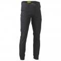 Bisley BPC6028_BBLK - Black Stretch Cotton Drill Cargo Cuffed Pants Specials