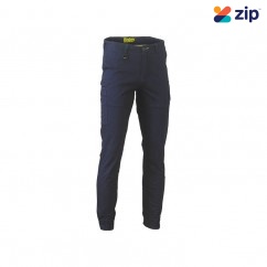 Bisley BPC6028_BPCT - Navy Stretch Cotton Drill Cargo Cuffed Pants