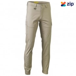 Bisley BPC6028_BSTN - Stone Stretch Cotton Drill Cargo Cuffed Pants