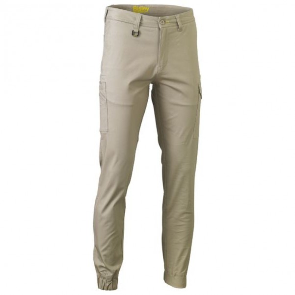 Bisley BPC6028_BSTN - Stone Stretch Cotton Drill Cargo Cuffed Pants Specials