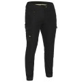 Bisley BPC6335 Flx And Move Stretch Denim Cargo Cuffed Pants - Black