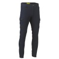 Bisley BPC6335T Flx & Move Taped Stretch Denim Cargo Cuffed Pants - Light Denim
