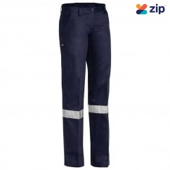 Bisley BPL6007T_BPCT - 100% Cotton Navy Women's Taped Original Drill Work Pants Workwear Pants