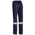 Bisley BPL6007T_BPCT - 100% Cotton Navy Women's Taped Original Drill Work Pants