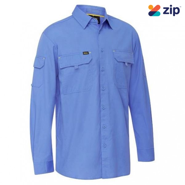 Bisley BS6414_BULT - 100% Cotton Blue X Airflow Ripstop Shirt